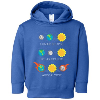 Apocalypse Lunar Solar Eclipse Space Toddler Hoodie