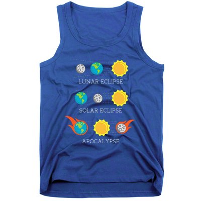 Apocalypse Lunar Solar Eclipse Space Tank Top