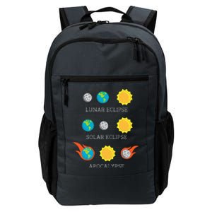 Apocalypse Lunar Solar Eclipse Space Daily Commute Backpack