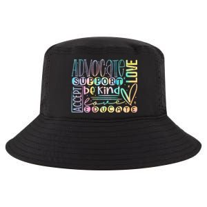 Advocate Love Support Accept Be Kind Autism Awareness Gift Cool Comfort Performance Bucket Hat