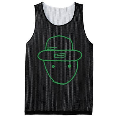 Amateur Leprechaun Sketch Mesh Reversible Basketball Jersey Tank