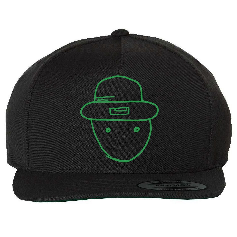 Amateur Leprechaun Sketch Wool Snapback Cap