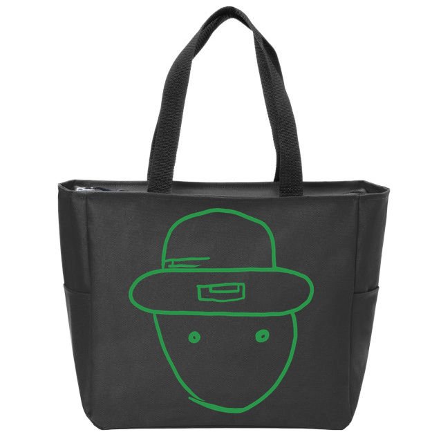 Amateur Leprechaun Sketch Zip Tote Bag