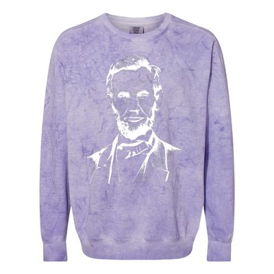 Abraham Lincoln Sketch Colorblast Crewneck Sweatshirt