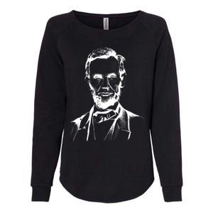 Abraham Lincoln Sketch Womens California Wash Sweatshirt