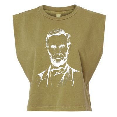 Abraham Lincoln Sketch Garment-Dyed Women's Muscle Tee