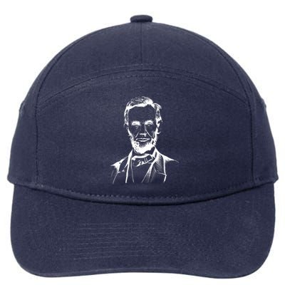 Abraham Lincoln Sketch 7-Panel Snapback Hat