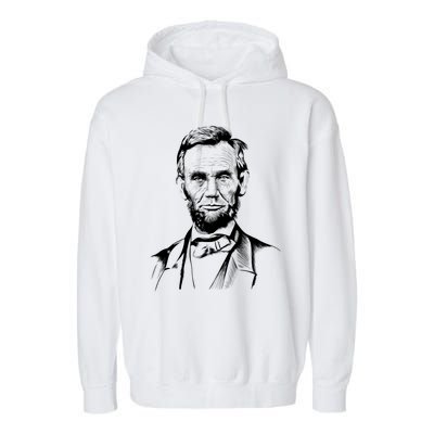 Abraham Lincoln Sketch Garment-Dyed Fleece Hoodie