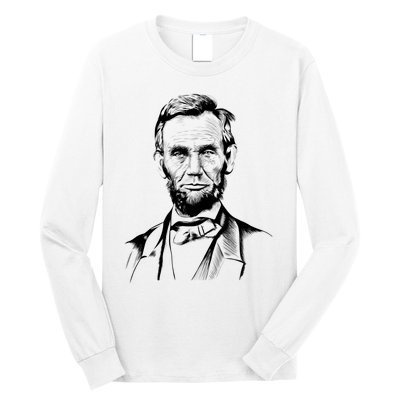 Abraham Lincoln Sketch Long Sleeve Shirt