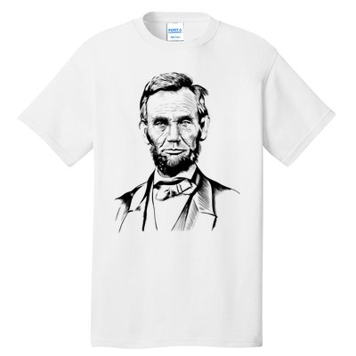 Abraham Lincoln Sketch Tall T-Shirt