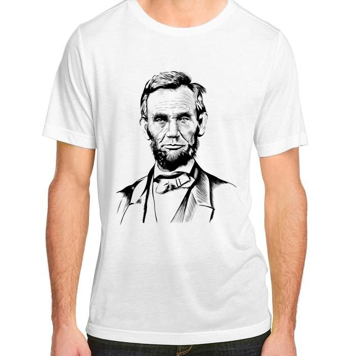 Abraham Lincoln Sketch Adult ChromaSoft Performance T-Shirt