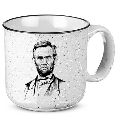 Abraham Lincoln Sketch 15oz Campfire Ceramic Mug
