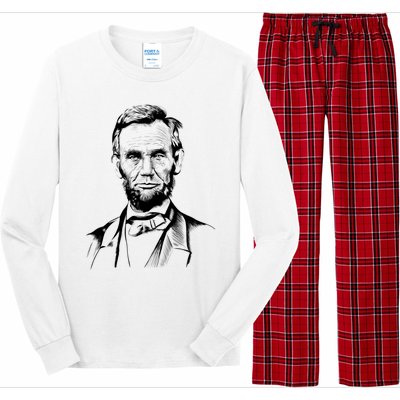 Abraham Lincoln Sketch Long Sleeve Pajama Set