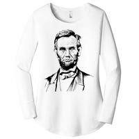 Abraham Lincoln Sketch Women's Perfect Tri Tunic Long Sleeve Shirt