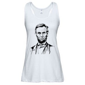 Abraham Lincoln Sketch Ladies Essential Flowy Tank