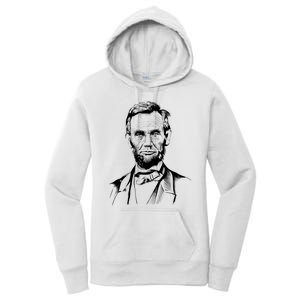 Abraham Lincoln Sketch Women's Pullover Hoodie