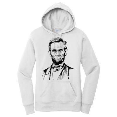 Abraham Lincoln Sketch Women's Pullover Hoodie