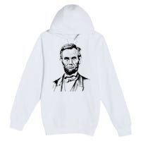 Abraham Lincoln Sketch Premium Pullover Hoodie