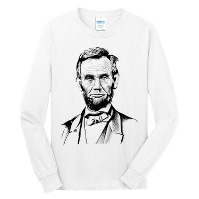 Abraham Lincoln Sketch Tall Long Sleeve T-Shirt