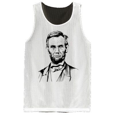 Abraham Lincoln Sketch Mesh Reversible Basketball Jersey Tank