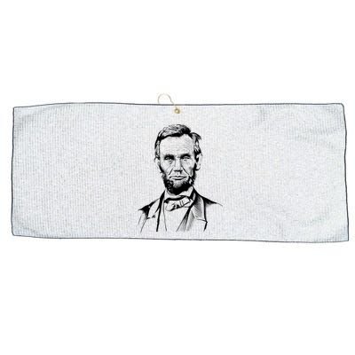 Abraham Lincoln Sketch Large Microfiber Waffle Golf Towel