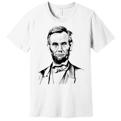 Abraham Lincoln Sketch Premium T-Shirt