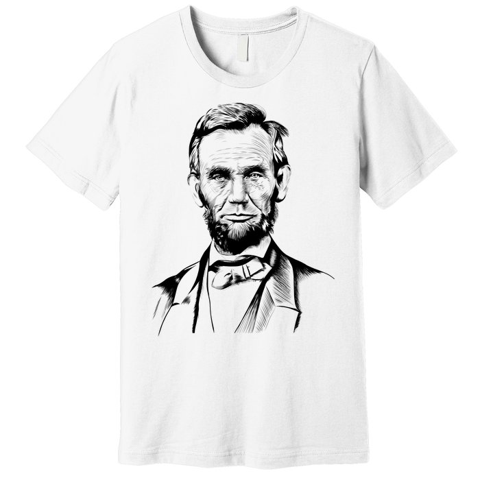 Abraham Lincoln Sketch Premium T-Shirt