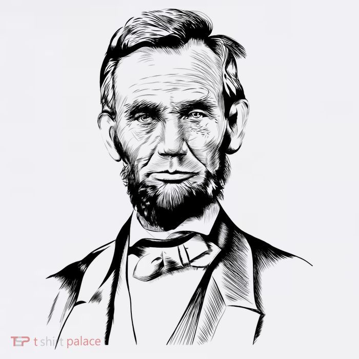 Abraham Lincoln Sketch Premium T-Shirt
