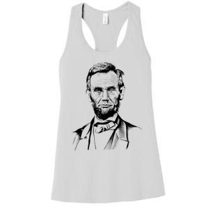 Abraham Lincoln Sketch Women's Racerback Tank