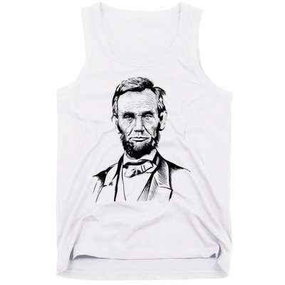 Abraham Lincoln Sketch Tank Top