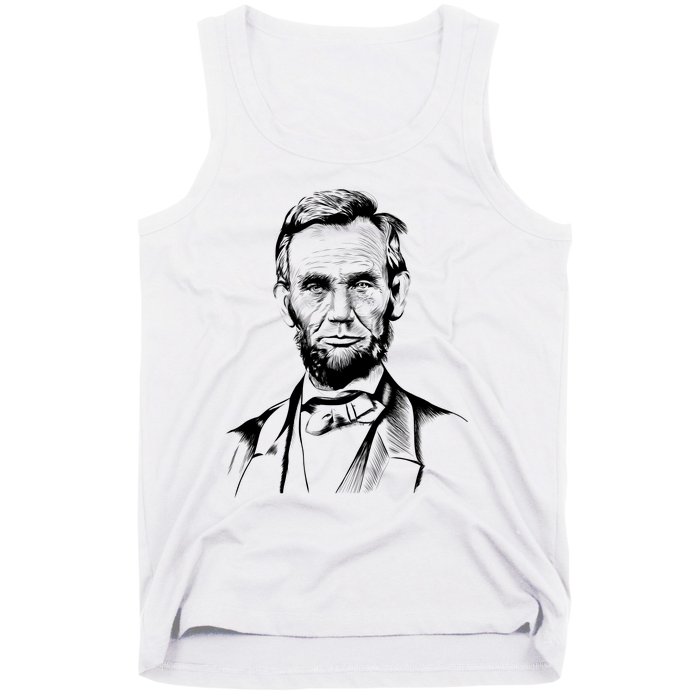 Abraham Lincoln Sketch Tank Top