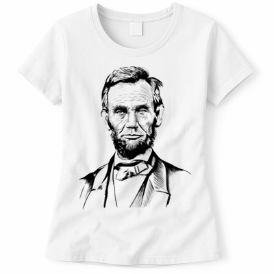 Abraham Lincoln Sketch Womens T-Shirt