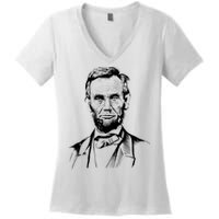 Abraham Lincoln Sketch Women's V-Neck T-Shirt