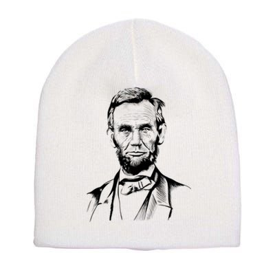 Abraham Lincoln Sketch Short Acrylic Beanie