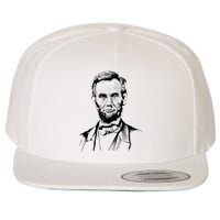 Abraham Lincoln Sketch Wool Snapback Cap