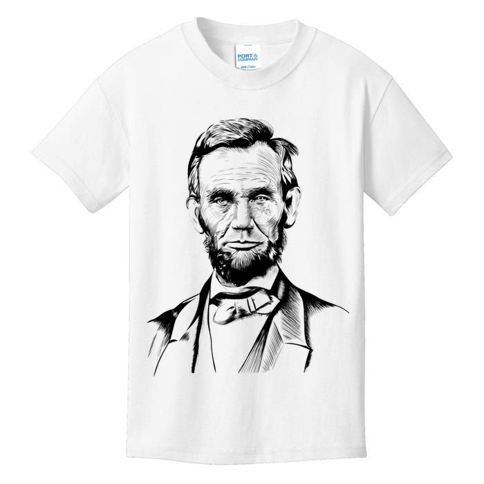 Abraham Lincoln Sketch Kids T-Shirt
