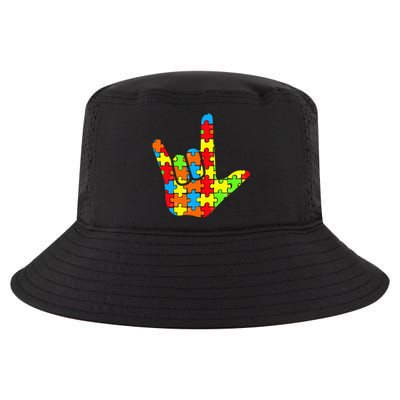 ASL Love Sign Language Autism Gift Awareness Support Cool Comfort Performance Bucket Hat