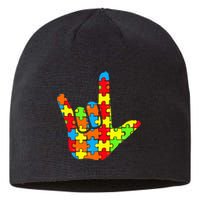 ASL Love Sign Language Autism Gift Awareness Support Sustainable Beanie