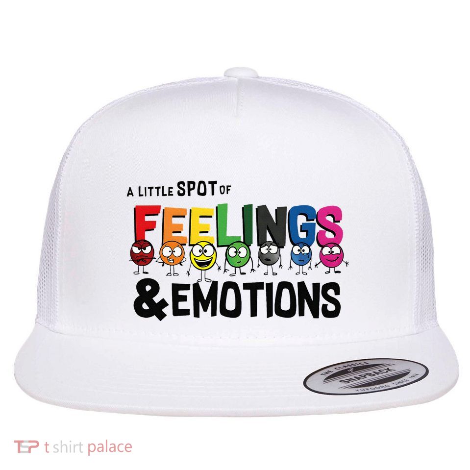 A Little Spot Of Feelings And Emotions Costume Flat Bill Trucker Hat
