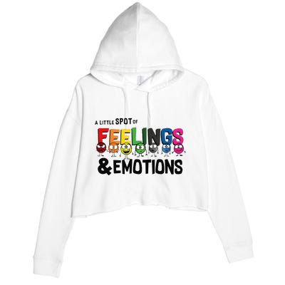 A Little Spot Of Feelings And Emotions Costume Crop Fleece Hoodie