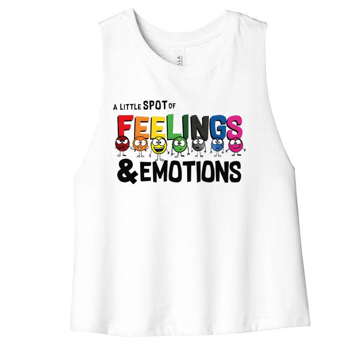 A Little Spot Of Feelings And Emotions Costume Women's Racerback Cropped Tank