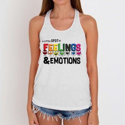 A Little Spot Of Feelings And Emotions Costume Women's Knotted Racerback Tank