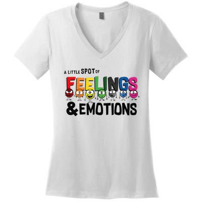 A Little Spot Of Feelings And Emotions Costume Women's V-Neck T-Shirt