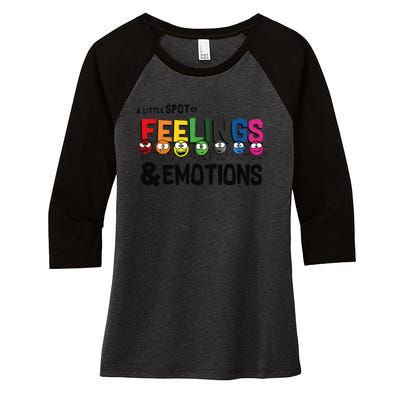 A Little Spot Of Feelings And Emotions Costume Women's Tri-Blend 3/4-Sleeve Raglan Shirt