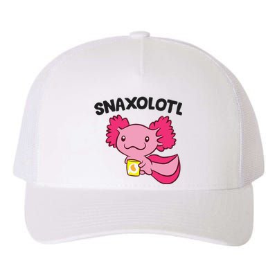 Axolotl Lover Snaxolotl Kawaii Axolotl Food Sweets  Yupoong Adult 5-Panel Trucker Hat