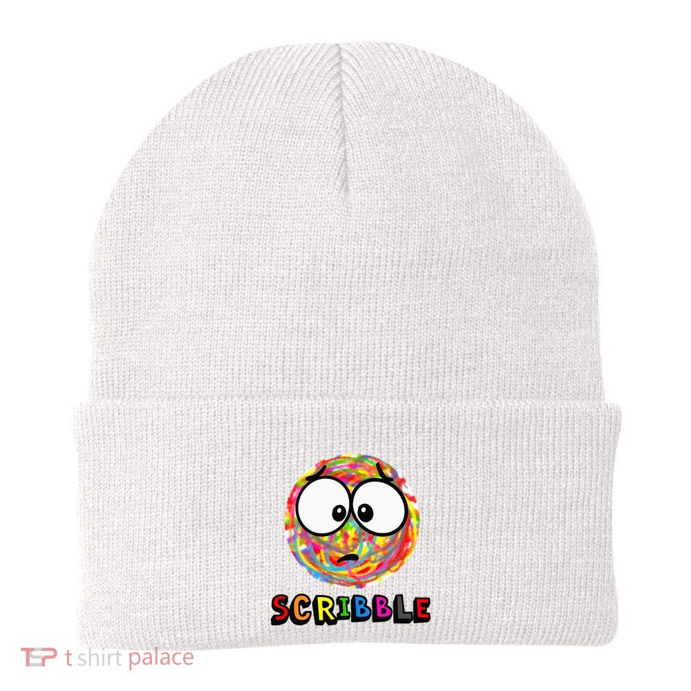 A Little Scribble Spot Knit Cap Winter Beanie