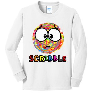 A Little Scribble Spot Kids Long Sleeve Shirt