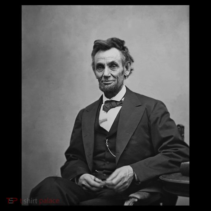 Abraham Lincoln Seated And Holding His Spectacles And A Pencil On Feb 1865 T-Shirt