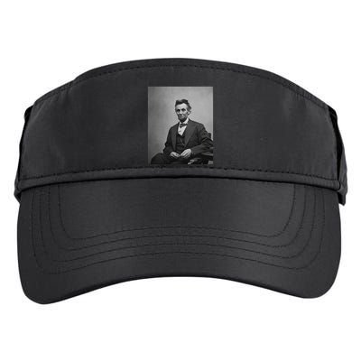 Abraham Lincoln Seated And Holding His Spectacles And A Pencil On Feb 1865 Adult Drive Performance Visor