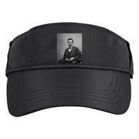 Abraham Lincoln Seated And Holding His Spectacles And A Pencil On Feb 1865 Adult Drive Performance Visor